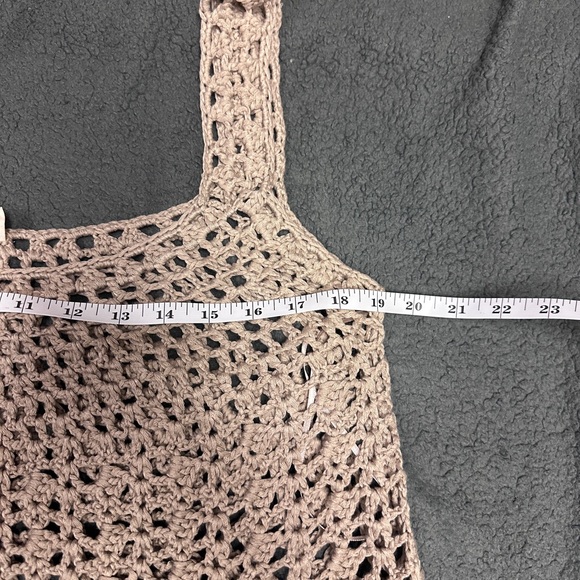 1.4.3. Story by Line Up Crochet Lace Tank Top - Beige - Picture 4 of 8